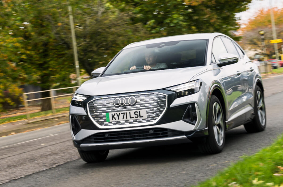 The Audi Q4 Sportback e-tron's advanced driving modes let you pick dynamic or efficient handling The Audi Q4 Sportback e-tron's advanced driving modes let you pick dynamic or efficient handling