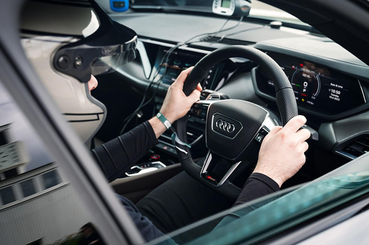 Our precision driver – Barry ‘Baz’ Ward – gets comfortable in the cosseting sports seats Our precision driver – Barry ‘Baz’ Ward – gets comfortable in the cosseting sports seats