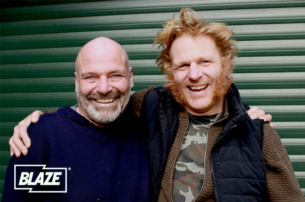 The key to Flipping Bangers' success is the relationship between presenters Gus Gregory (left) and Will Trickett (right)