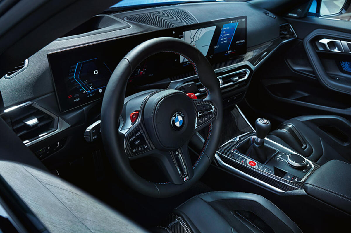 The new BMW M2's cockpit has been designed to offer a cosseting driver-focused feel