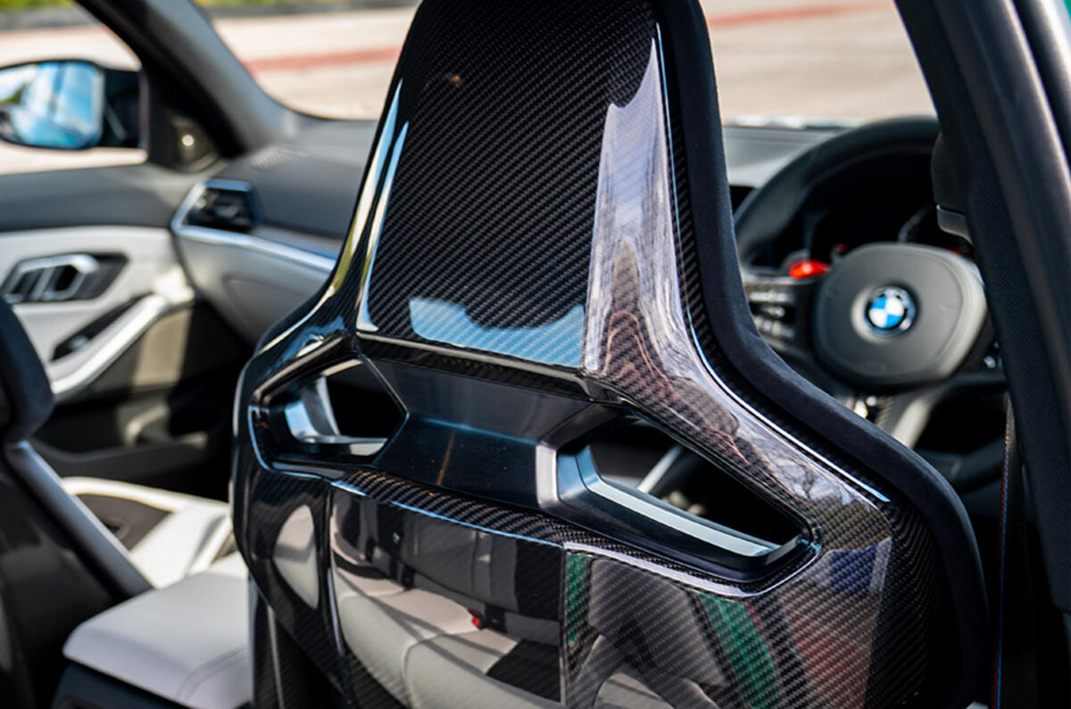 Cosseting M sport seats offer a hunkered-down race-style driving position