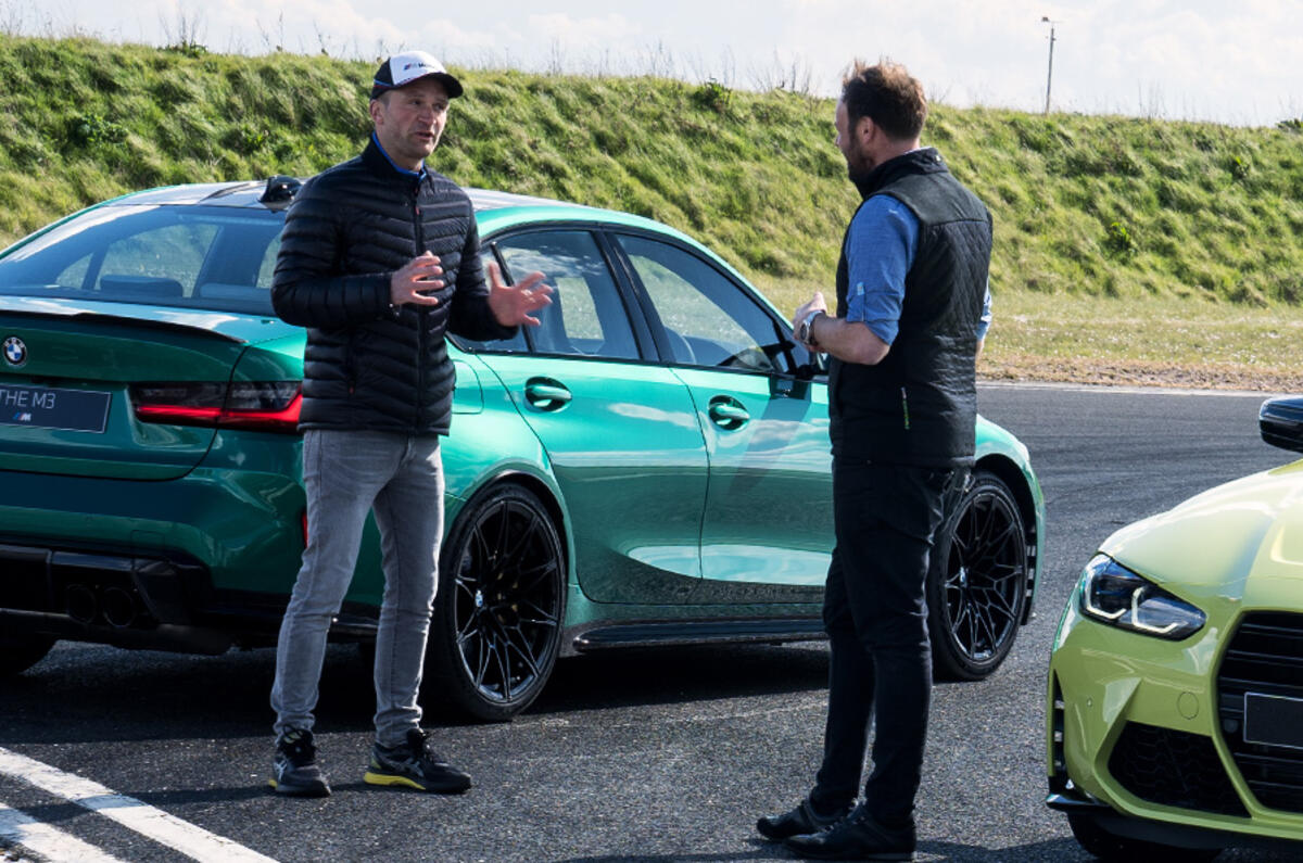 BTCC star Colin Turkington and ITV4 BTCC presenter Paul O'Neill compare notes