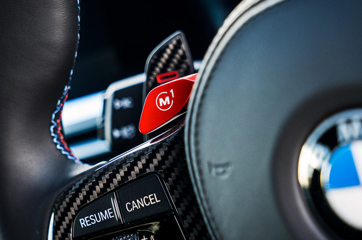 BMW's M Mode lets you choose settings for road, sport and track