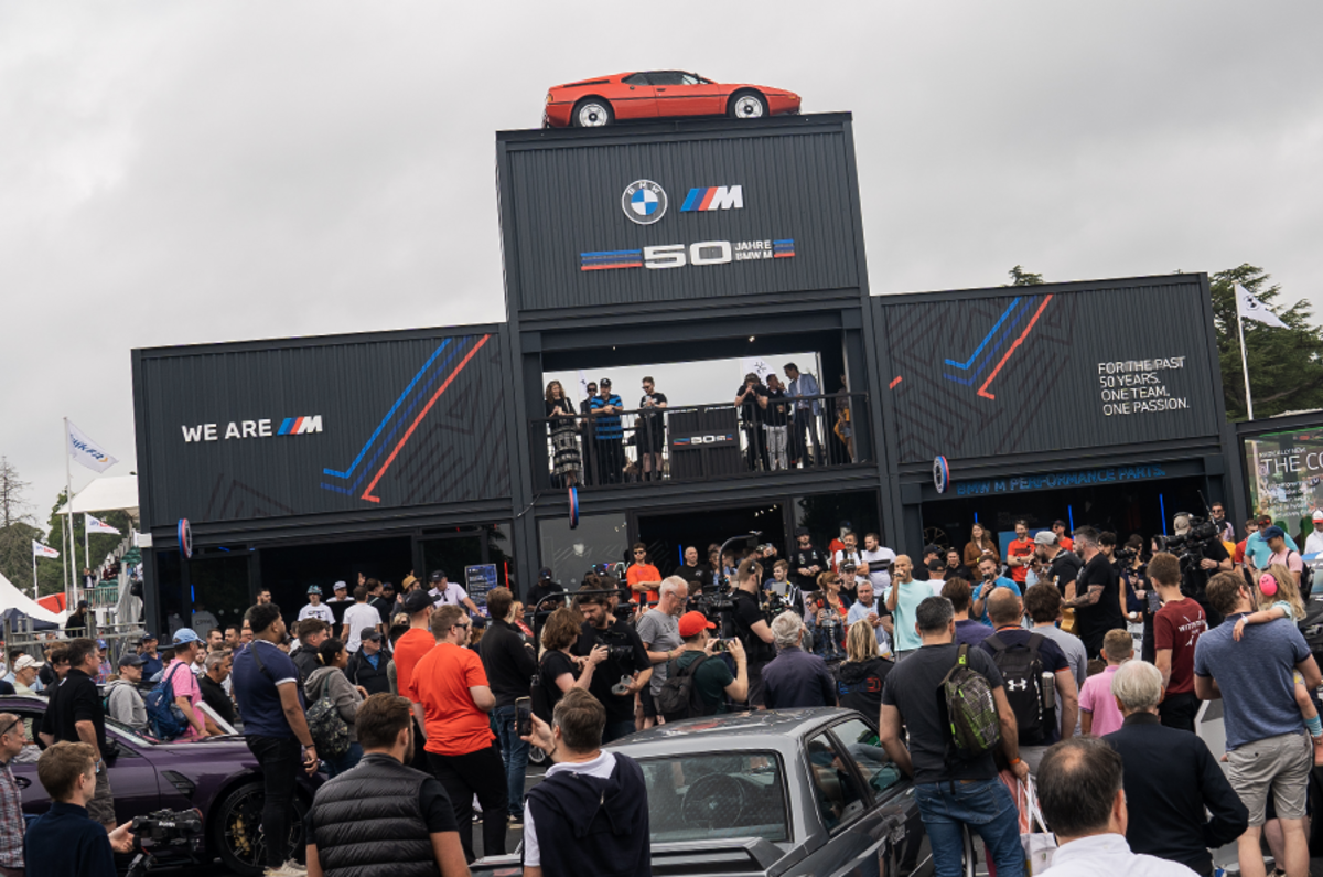 BMW M's trackside stand was a big lure for fans from right across the automotive spectrum BMW M's trackside stand was a big lure for fans from right across the automotive spectrum