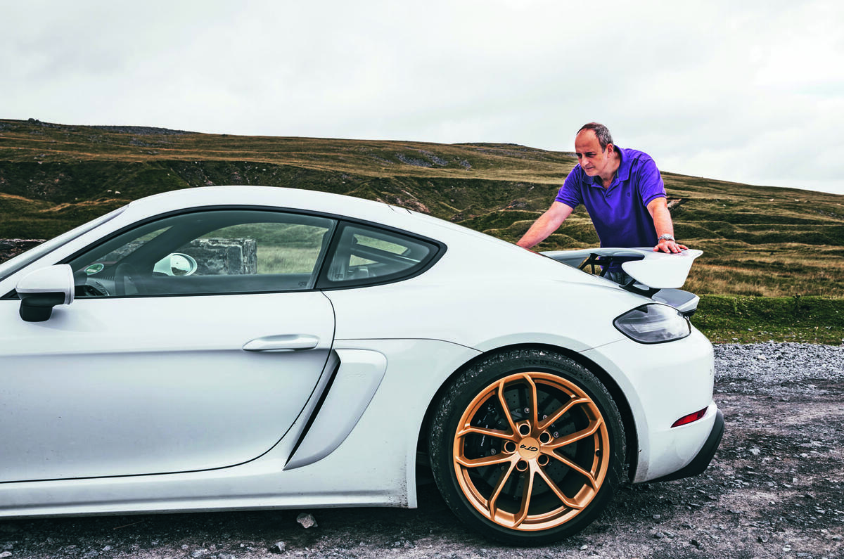 Porsche 718 Cayman GT4 static - rear half
