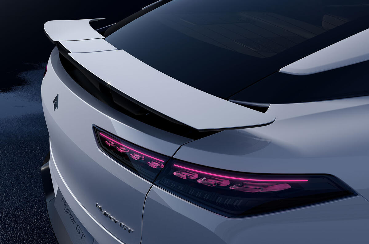 Aion Hyper GT rear detail render Aion Hyper GT rear detail render