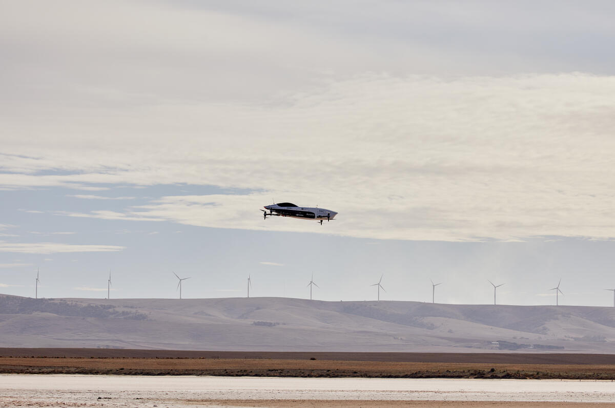 Airspeeder's top speed is 125mph - but it has a thrust-to-weight ratio to embarrass an F-15 Strike Eagle fighter jet 