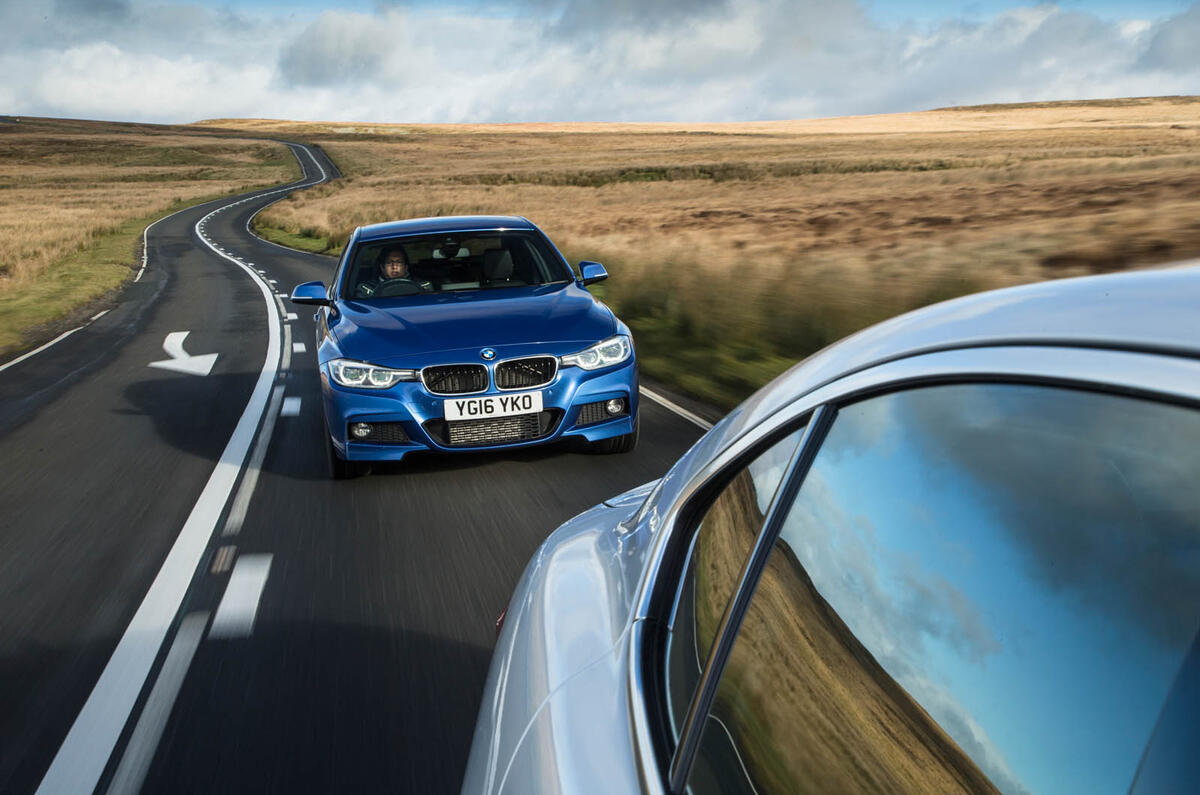 BMW 3 Series vs Alfa Romeo Giulia vs Jaguar XE: group test
