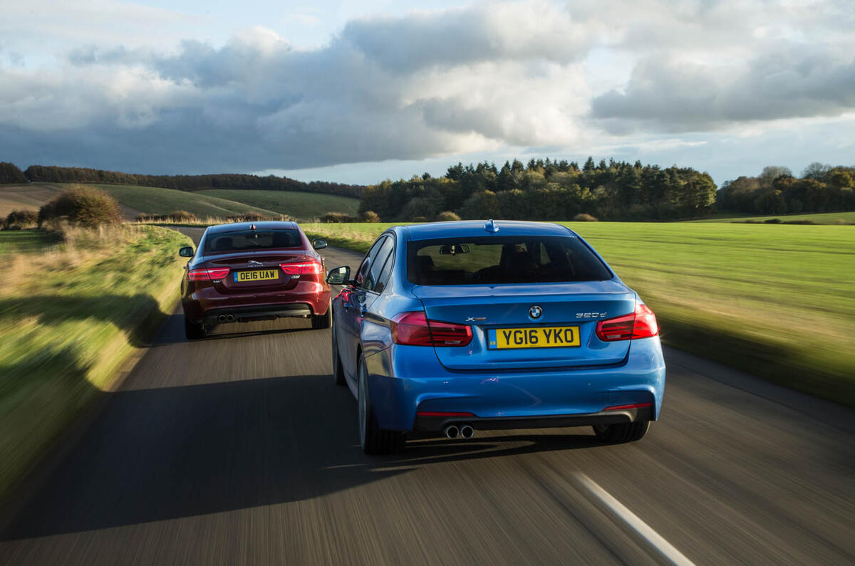 BMW 3 Series vs Alfa Romeo Giulia vs Jaguar XE: group test