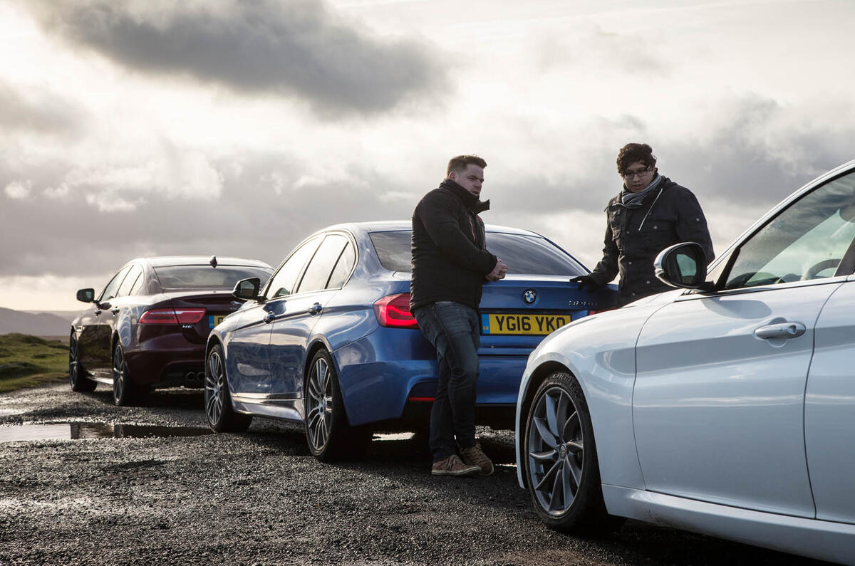 BMW 3 Series vs Alfa Romeo Giulia vs Jaguar XE: group test