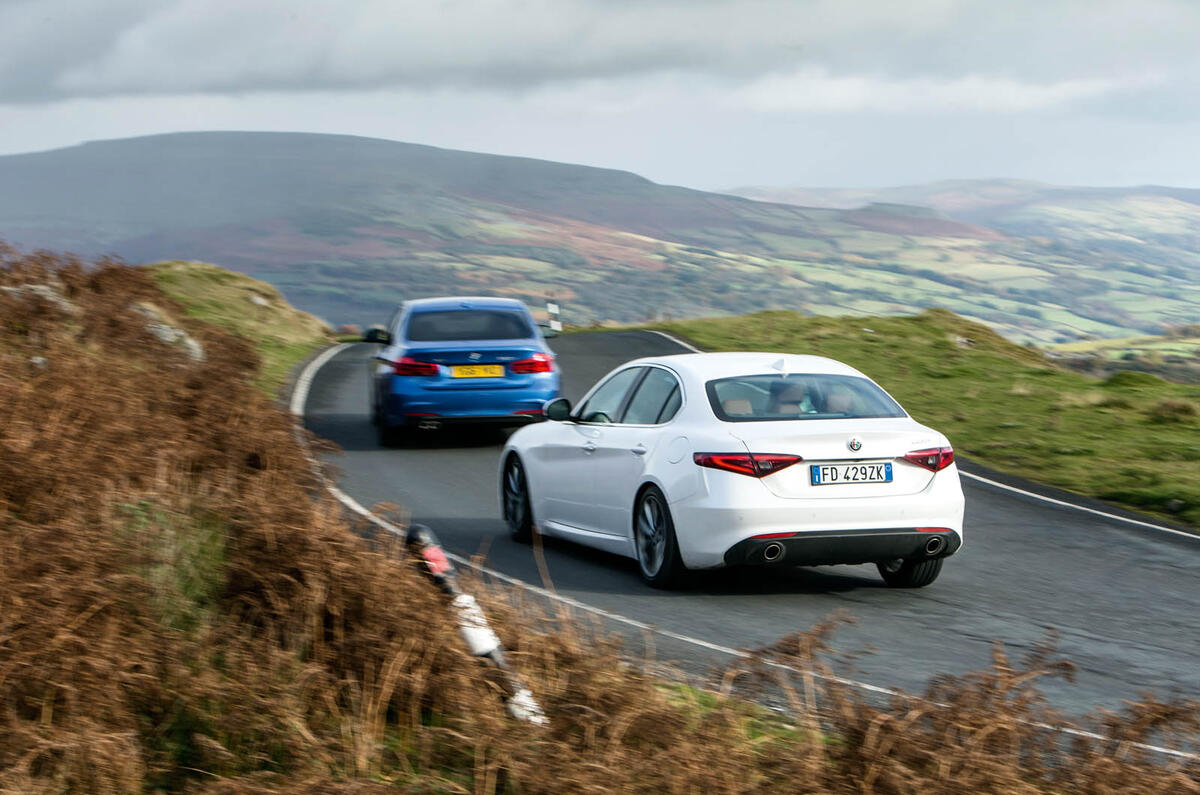 BMW 3 Series vs Alfa Romeo Giulia vs Jaguar XE: group test