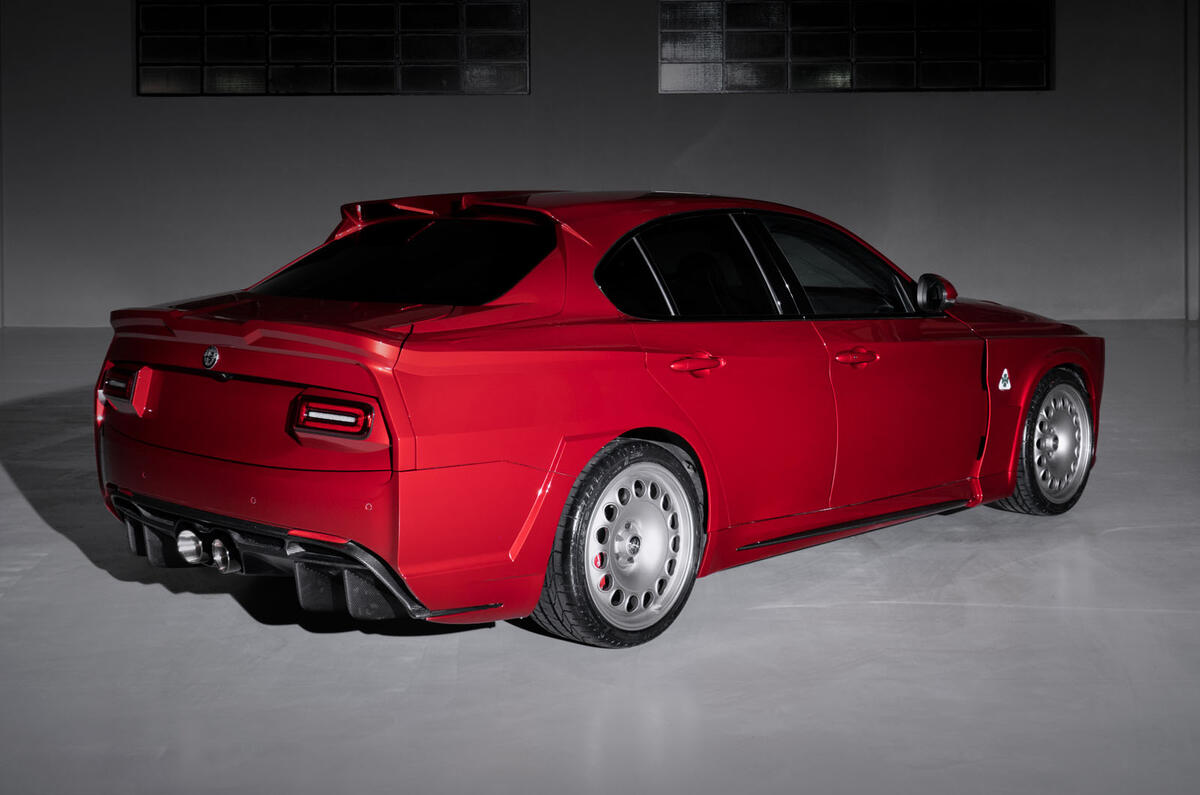 Alfa Romeo Giulia QV ErreErre Fuoriserie rear three quarters Alfa Romeo Giulia QV ErreErre Fuoriserie rear three quarters