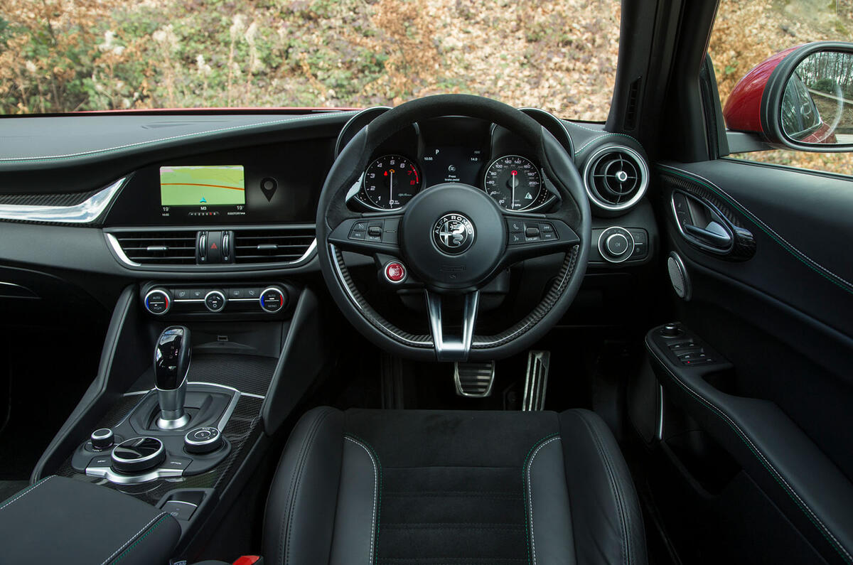 Alfa Romeo Giulia QV interior Alfa Romeo Giulia QV interior