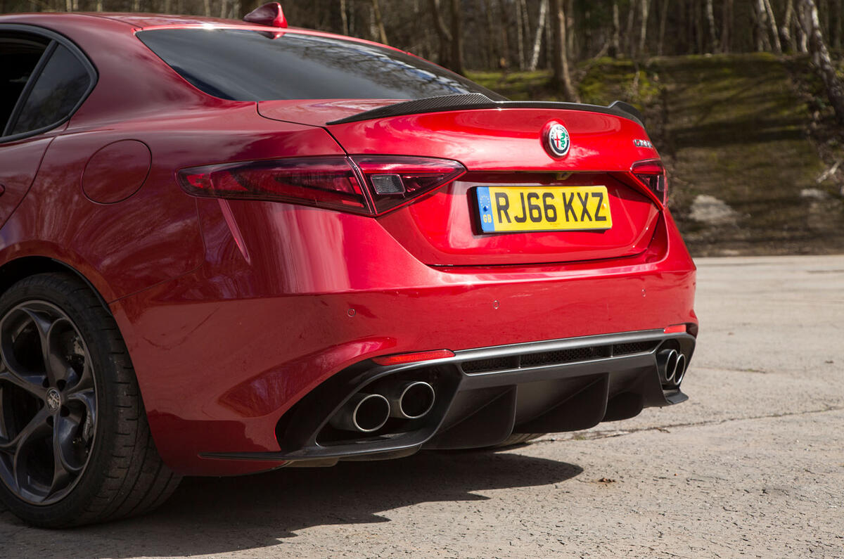 Alfa Romeo Giulia QV rear Alfa Romeo Giulia QV rear