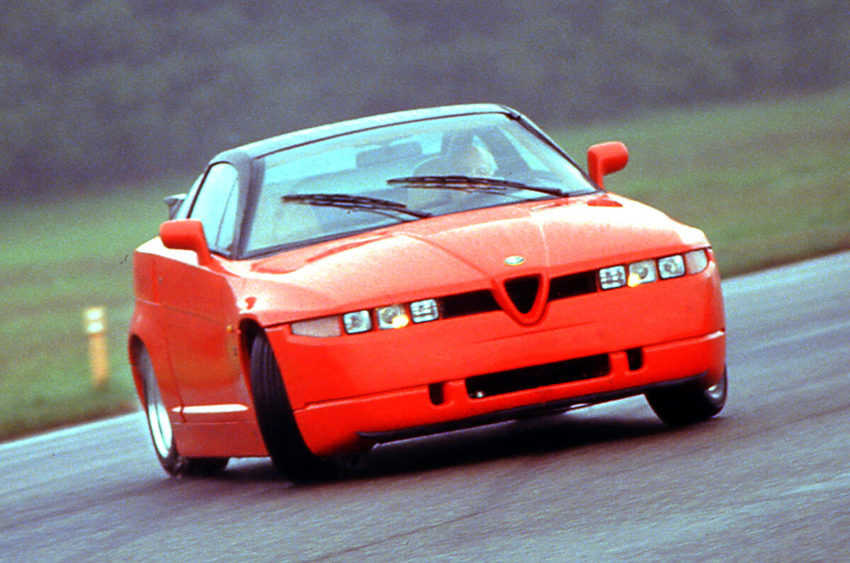 Alfa Romeo SZ front quarter tracking drift Alfa Romeo SZ front quarter tracking drift