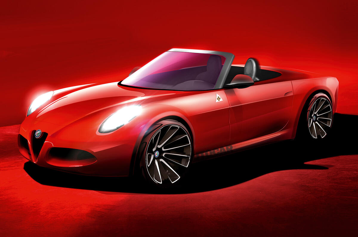 Alfa Romeo spider - Autocar render