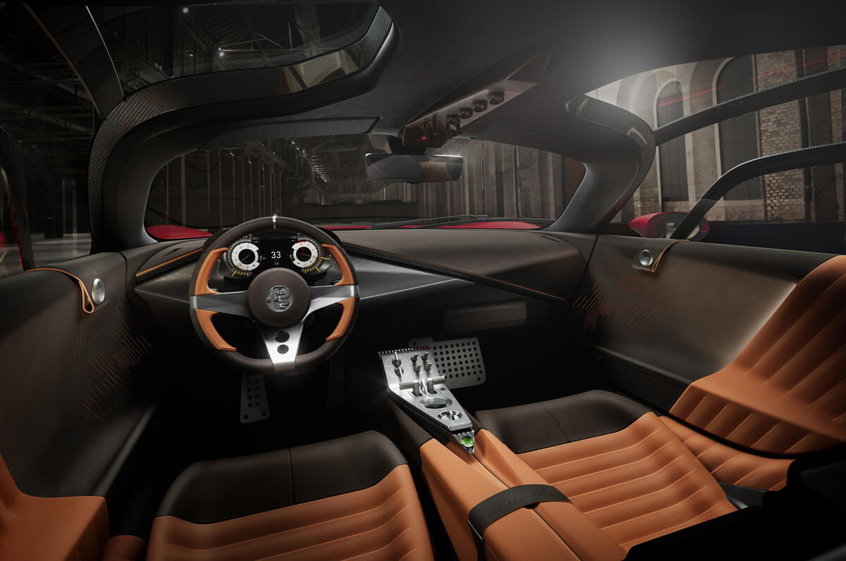 Alfa Romeo 33 Stradale interior Alfa Romeo 33 Stradale interior