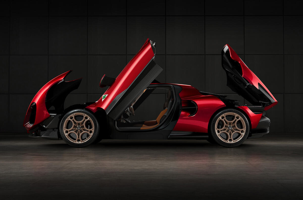 Alfa Romeo 33 Stradale studio doors open Alfa Romeo 33 Stradale studio doors open