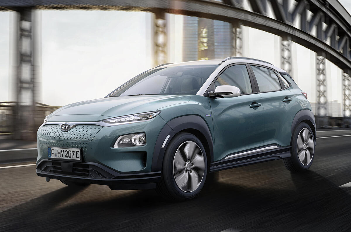 Hyundai Kona Electric gets 292-mile range, 7.6sec to 62mph