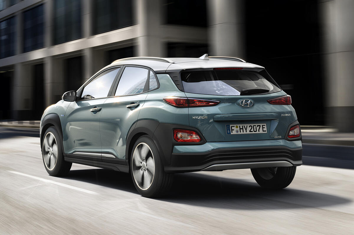 Hyundai Kona Electric gets 292-mile range, 7.6sec to 62mph