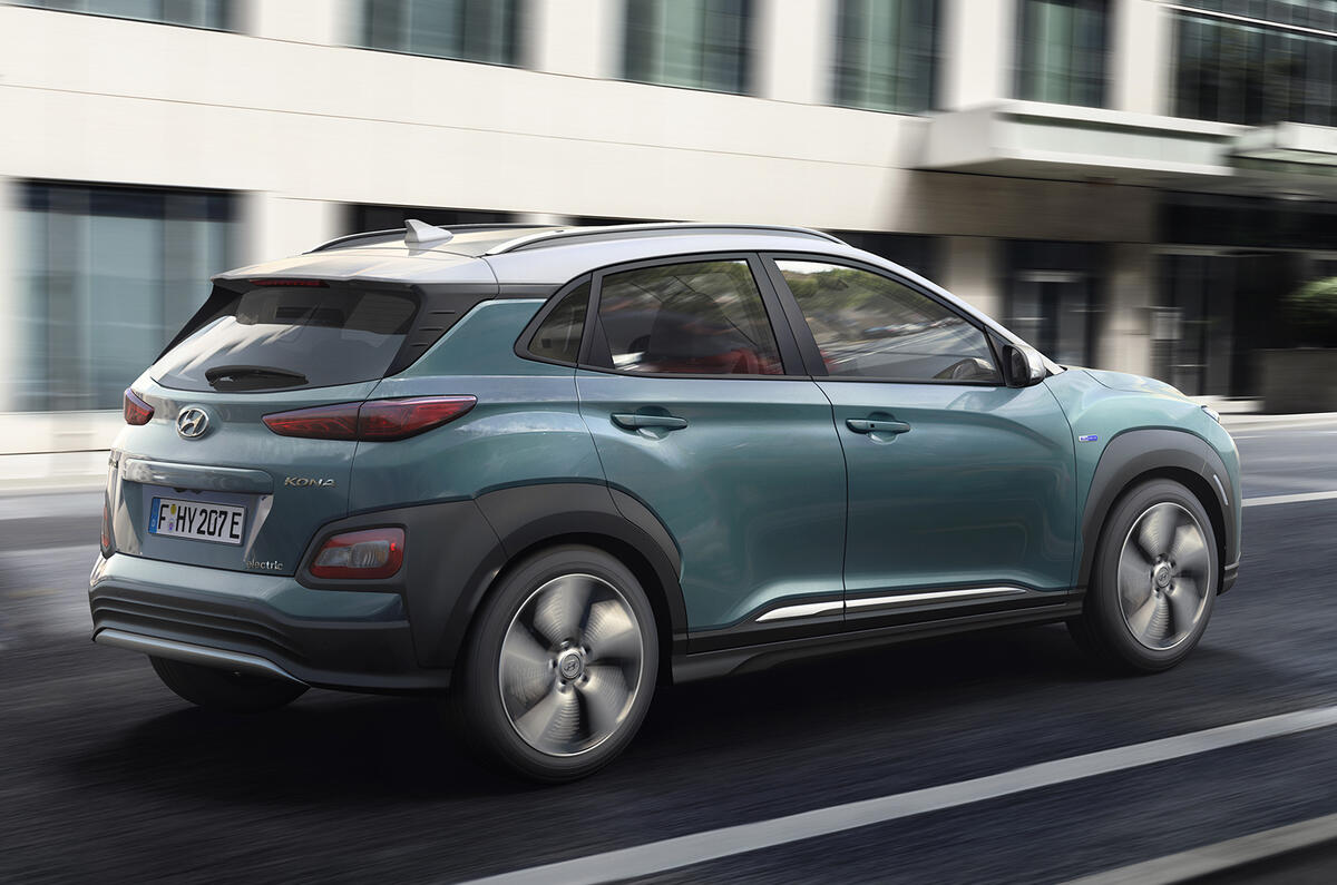Hyundai Kona Electric gets 292-mile range, 7.6sec to 62mph