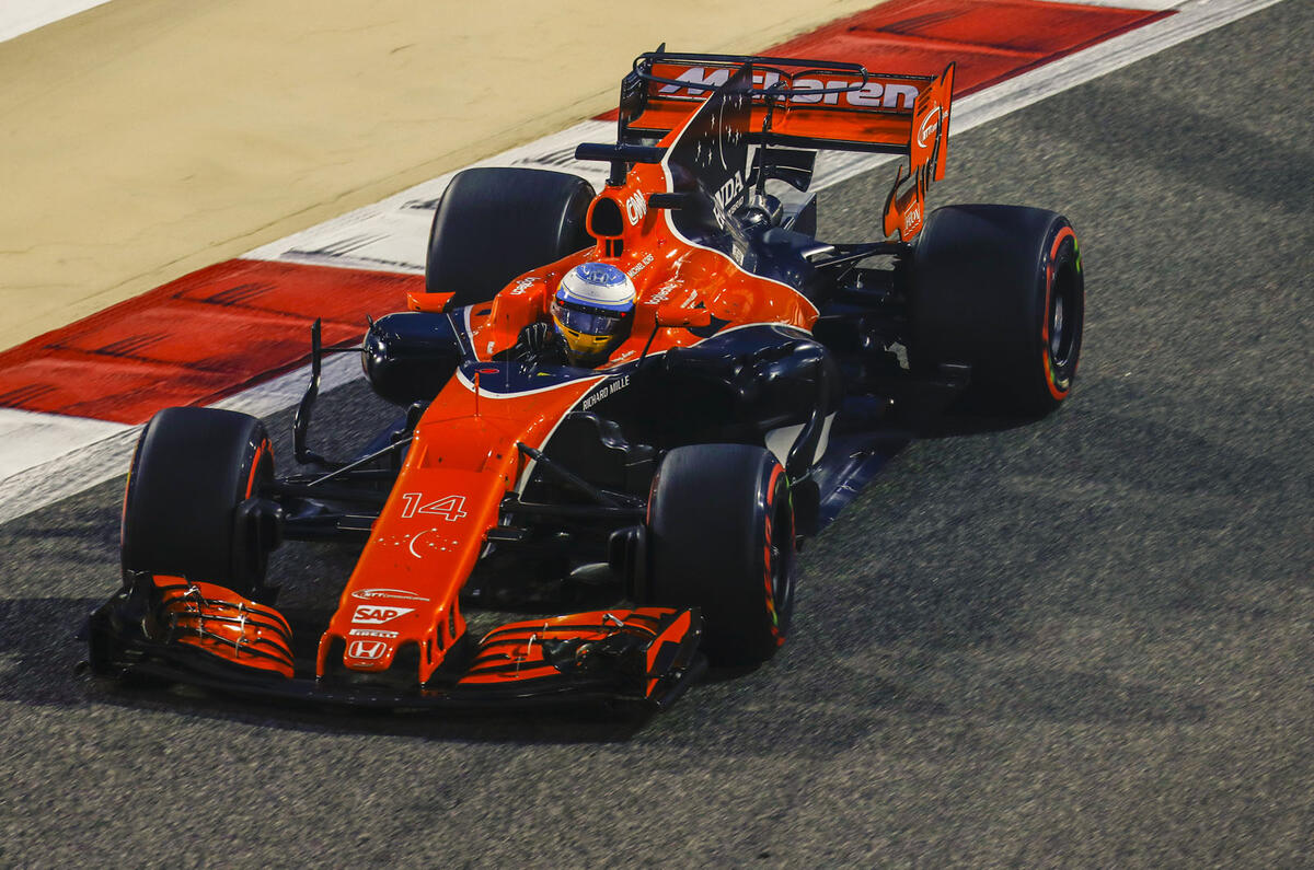 Fernando Alonso McLaren Honda Bahrain Grand Prix 2017