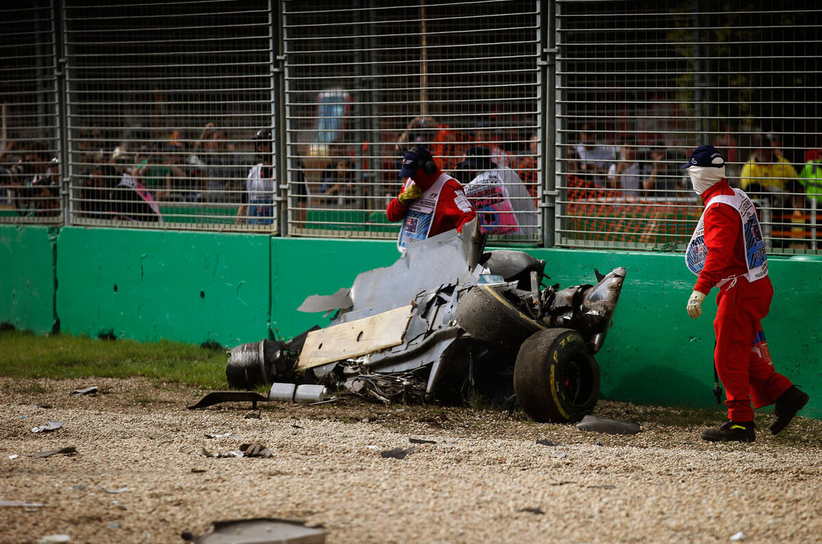 Melbourne shunt left him with broken ribs and a collapsed lung
