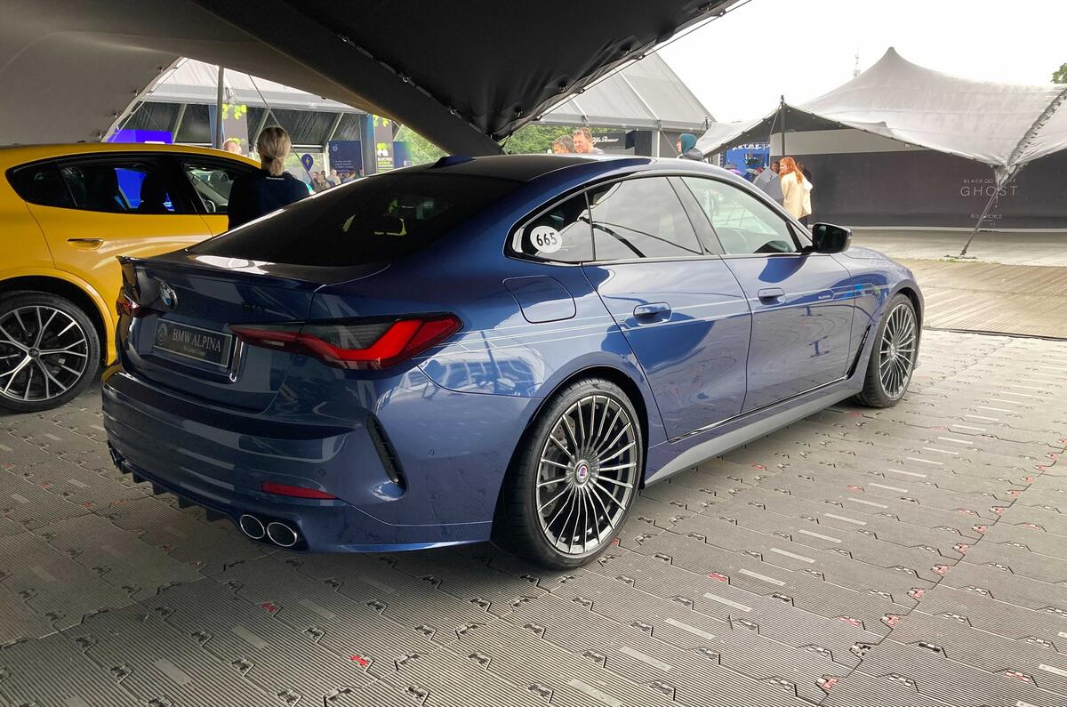 Alpina B4 S Gran Coupé rear side