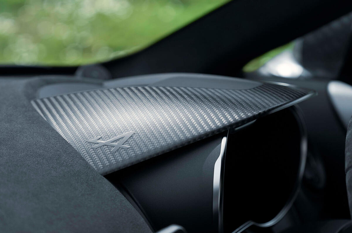 Alpine A110 S Enstone Edition dashboard