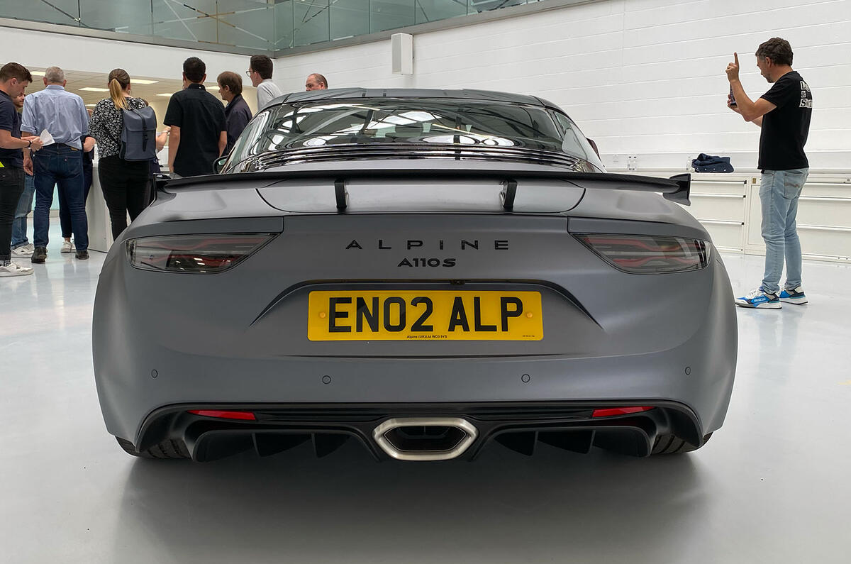 Alpine A110 S Enstone Edition launch rear