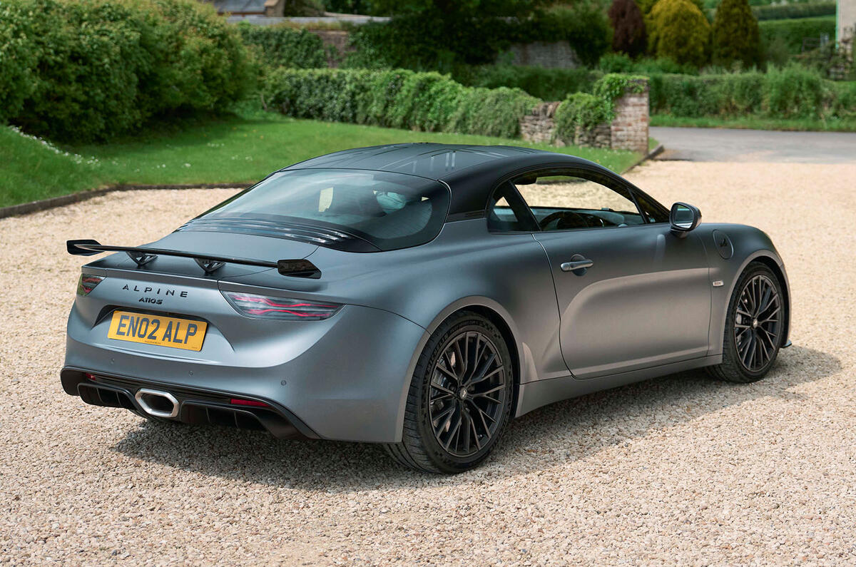 Alpine A110 S Enstone Edition rear three quartre