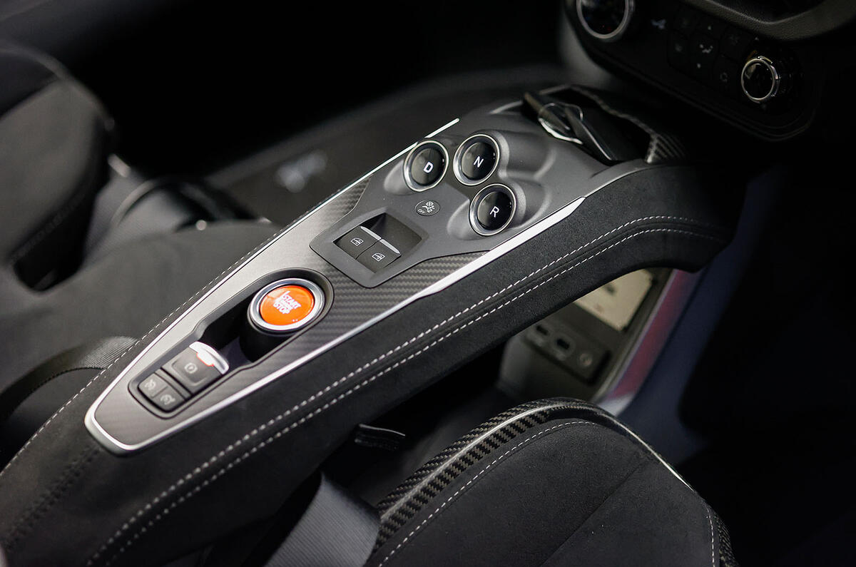 Alpine A110R centre console Alpine A110R centre console