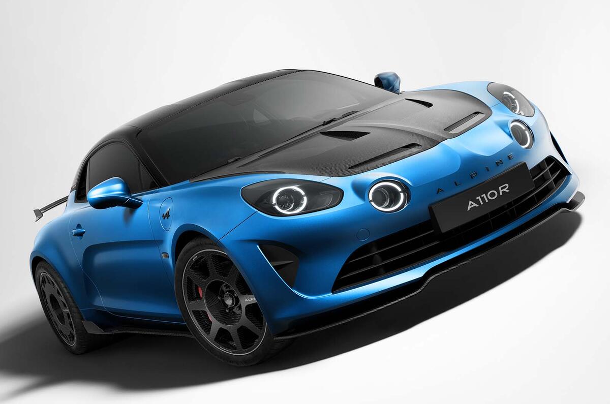Alpine A110R Front three quarter Alpine A110R Front three quarter