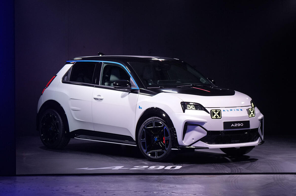 Alpine A290 white front quarter hero Alpine A290 white front quarter hero