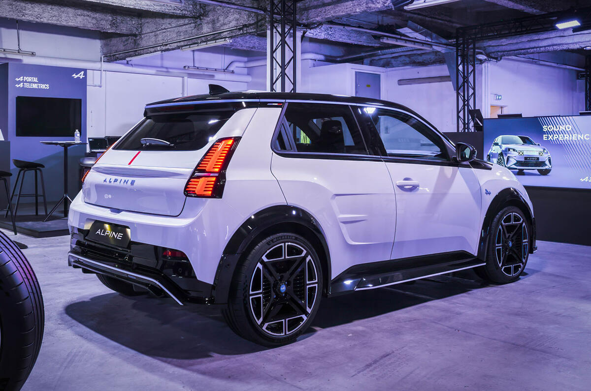 Alpine A290 white rear right quarter Alpine A290 white rear right quarter