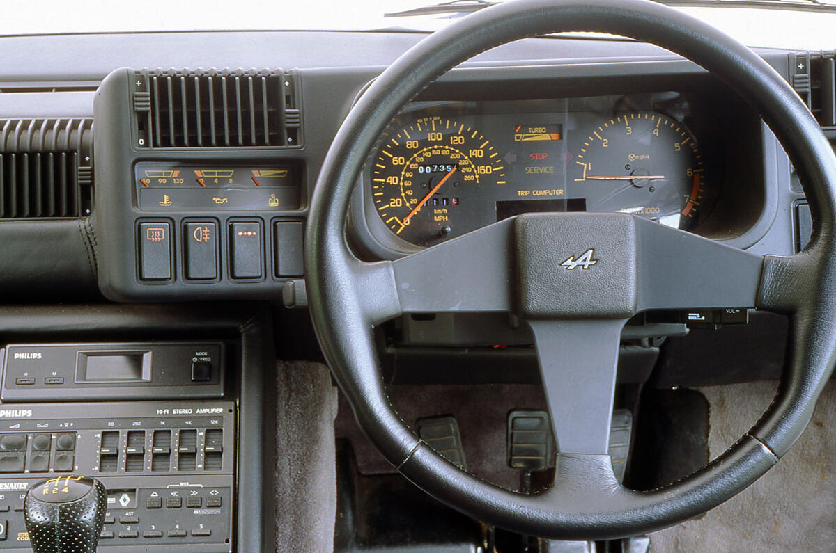 Alpine A310 steering wheel