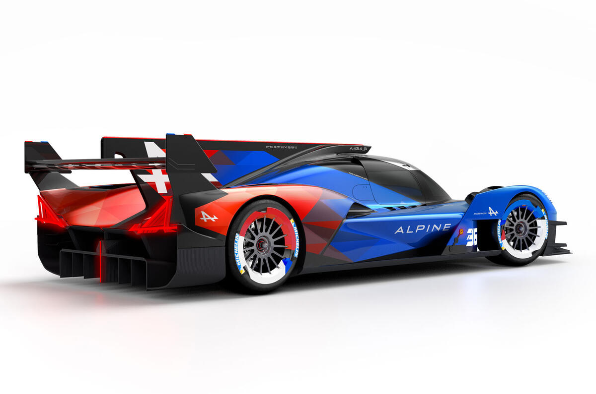 Alpine A424 Beta 2024 rear quarter static Alpine A424 Beta 2024 rear quarter static