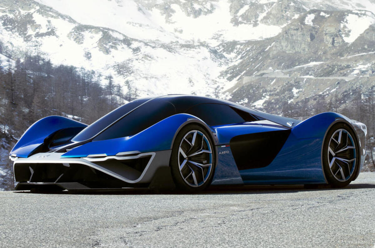 Alpine A4810 concept front three quarters