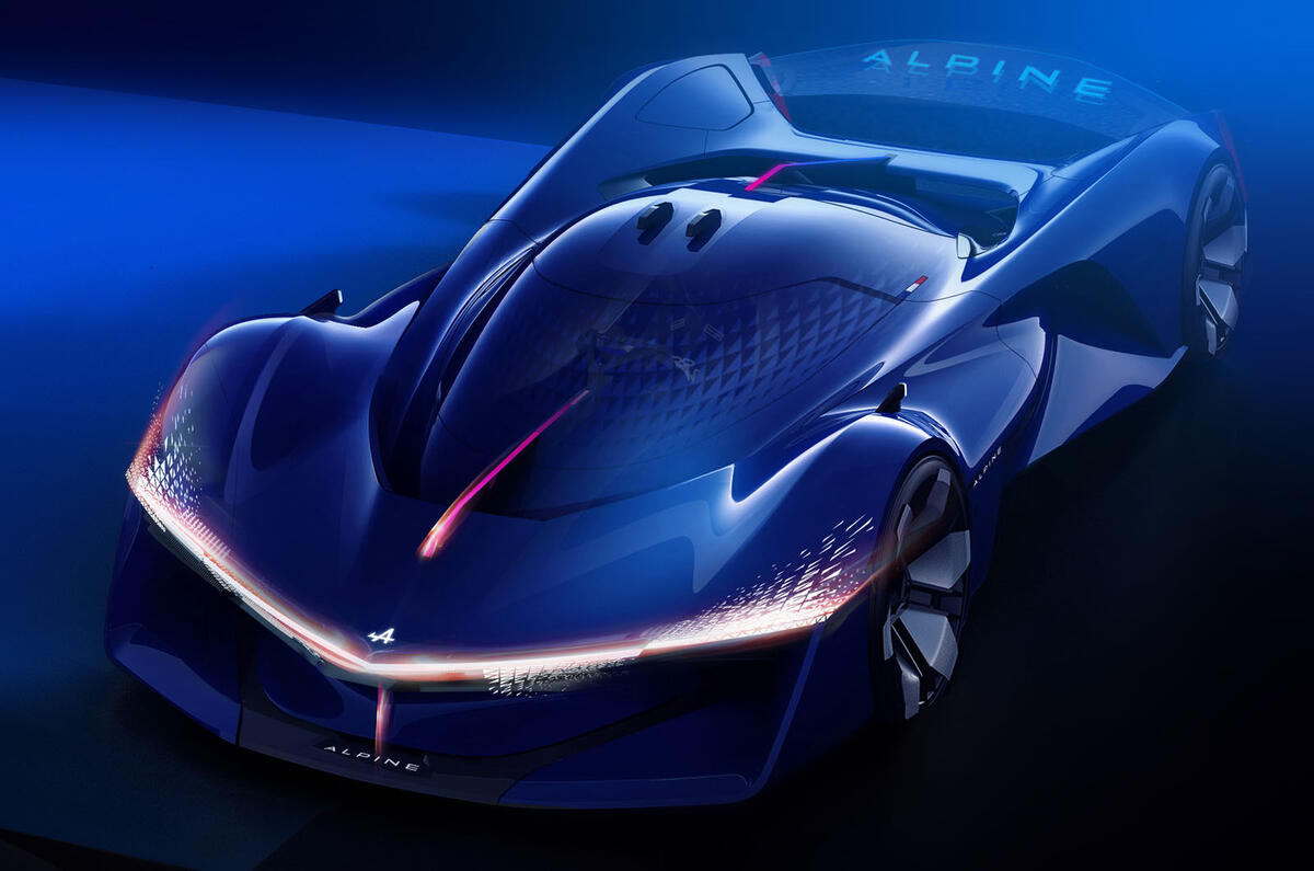 Alpine Alpenglow concept render front three quarter Alpine Alpenglow concept render front three quarter