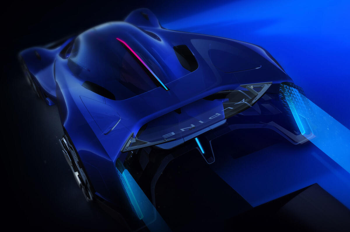 Alpine Alpenglow concept render rear three quarter Alpine Alpenglow concept render rear three quarter