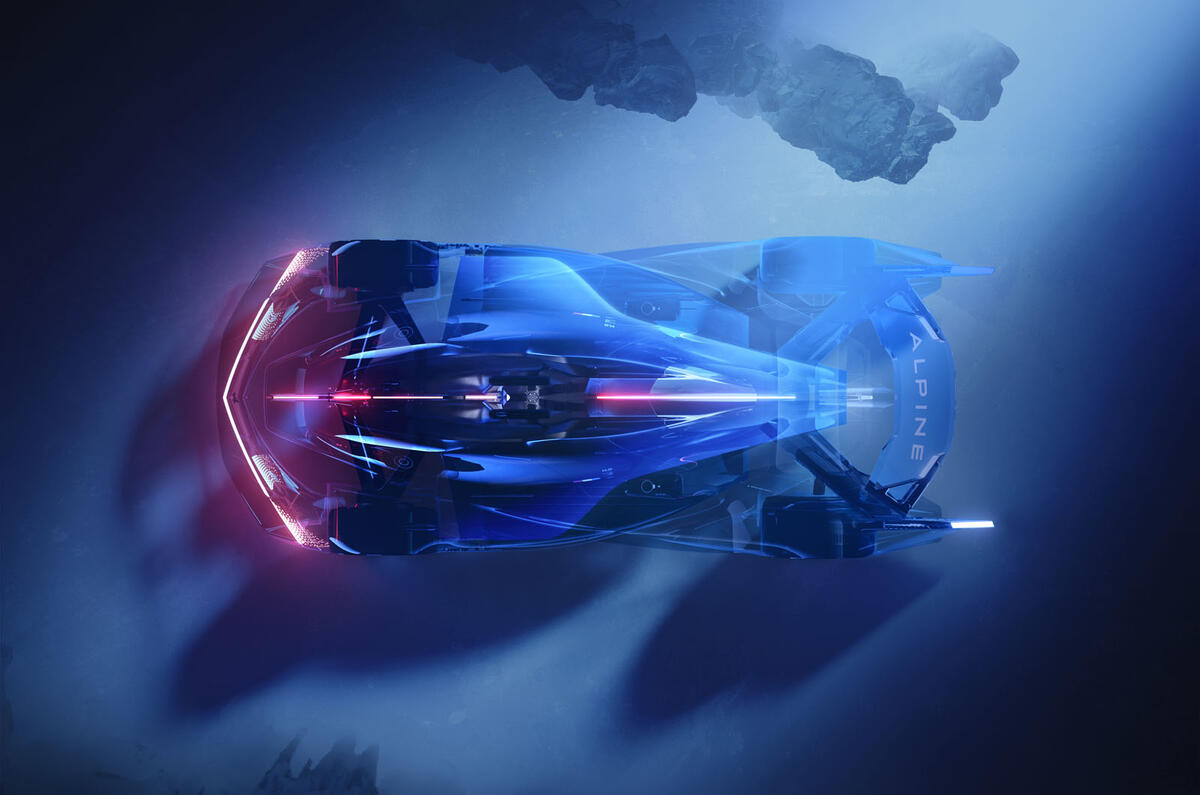 Alpine Alpenglow concept render top down lights on Alpine Alpenglow concept render top down lights on