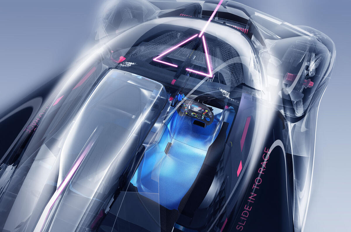 Alpine Alpenglow Hy4 sketch interior Alpine Alpenglow Hy4 sketch interior