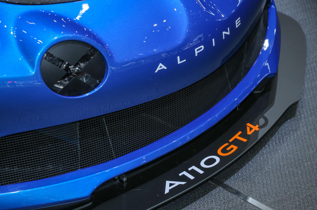Alpine A110: GT4 and Cup motorsport versions of sports car shown at Goodwood