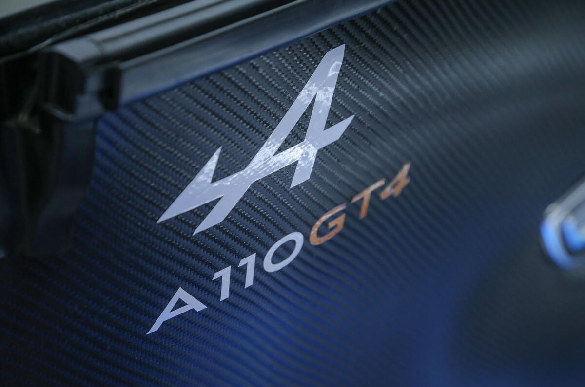 Alpine A110: GT4 and Cup motorsport versions of sports car shown at Goodwood
