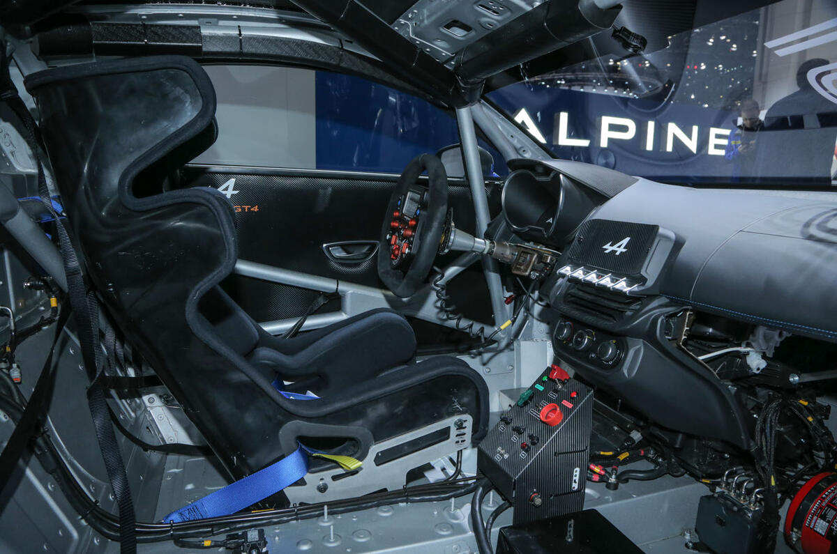 Alpine A110: GT4 and Cup motorsport versions of sports car shown at Goodwood