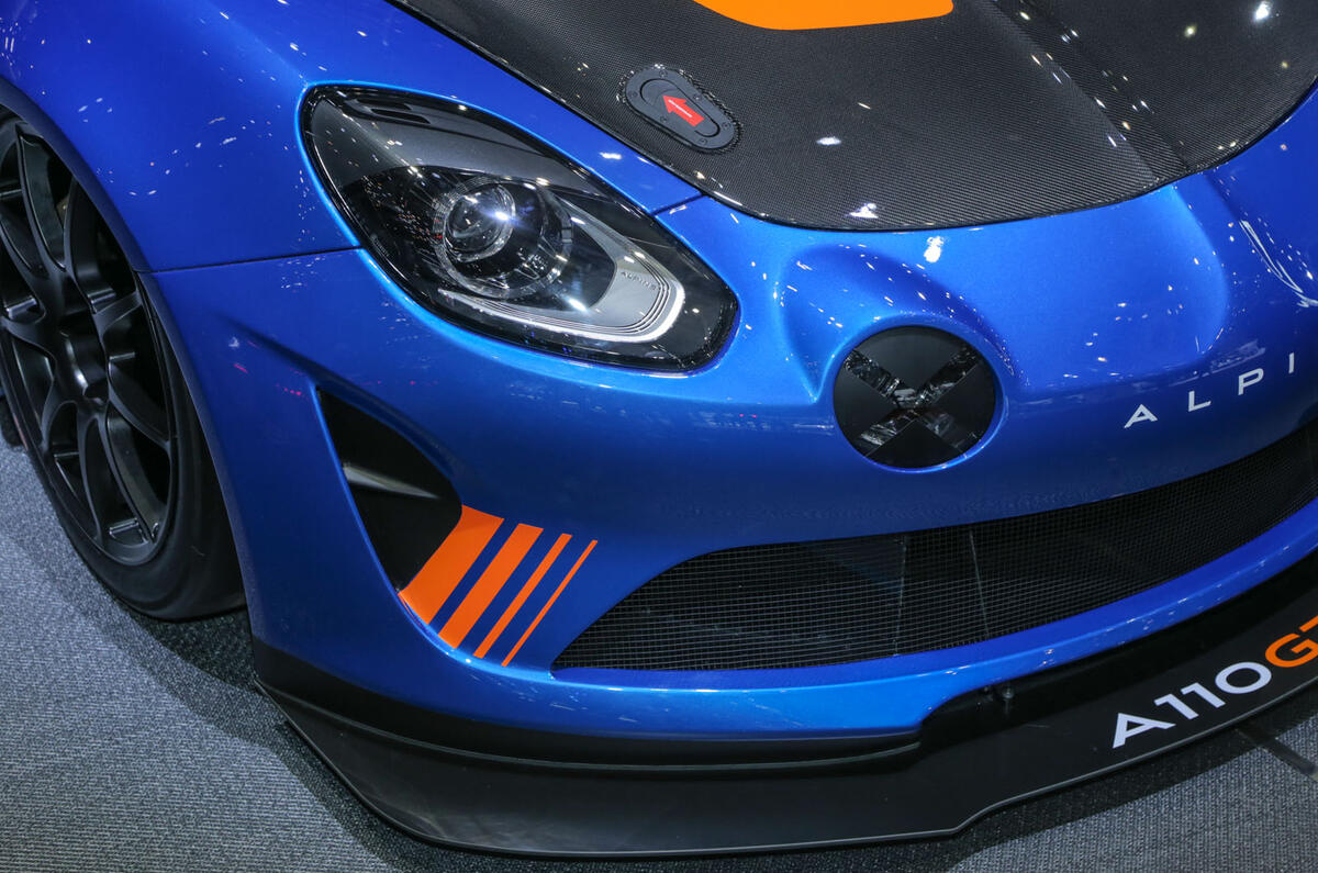 Alpine A110: GT4 and Cup motorsport versions of sports car shown at Goodwood