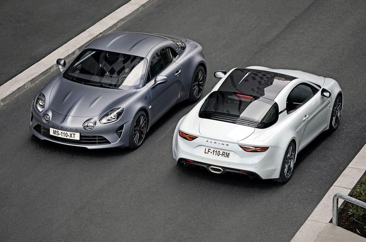 Alpine A110S - front and rear