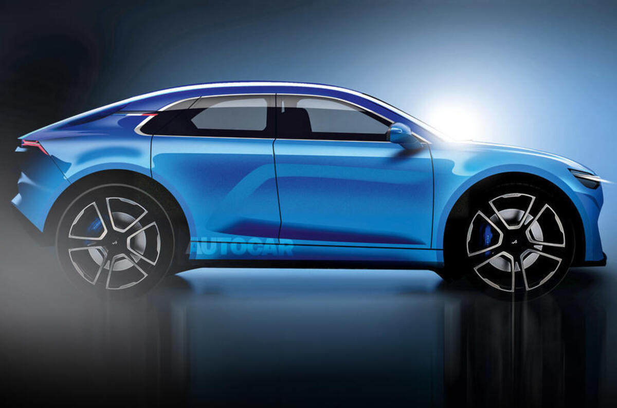 alpine suv side autocar render