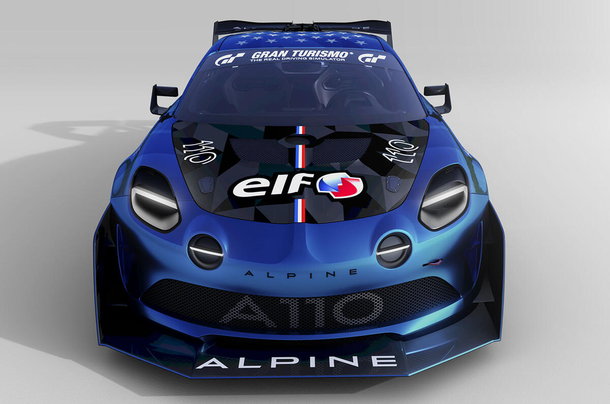 Alpine A110 Pikes Peak front Alpine A110 Pikes Peak front
