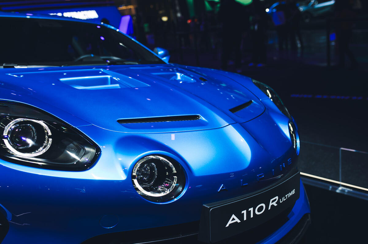 Alpine A110 Ultime R front bonnet 2 Alpine A110 Ultime R front bonnet 2